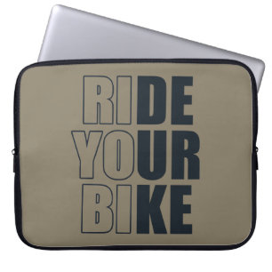 Capa Para Notebook citação motivadora de bicicleta de montanha