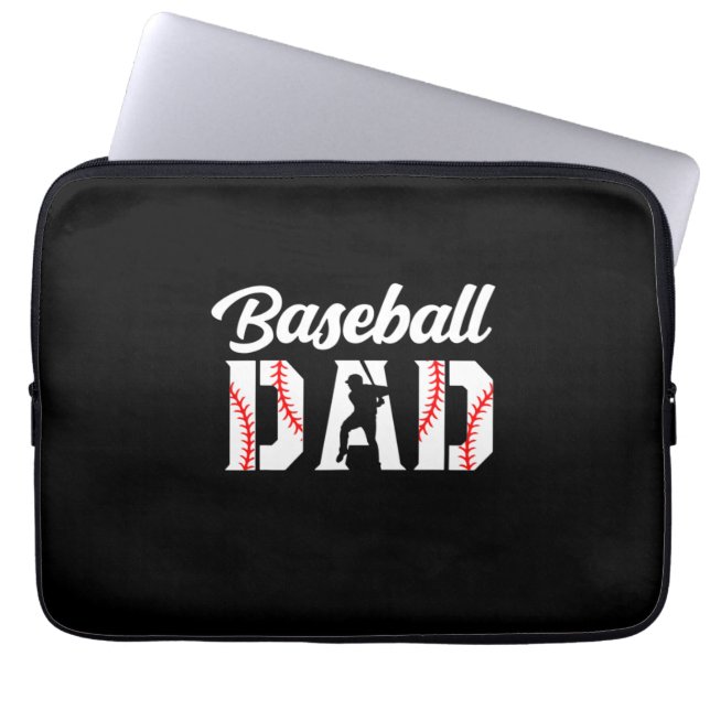 Capa Para Notebook Citações do Avô | Pai de beisebol (Frente)