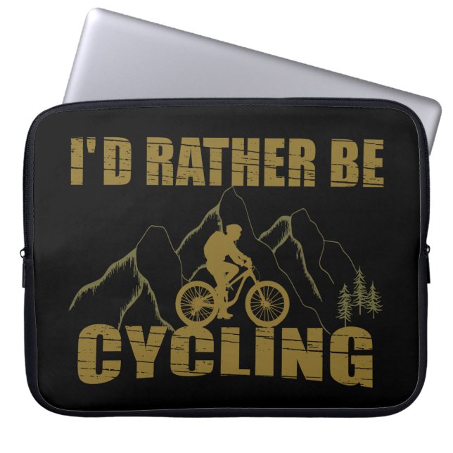 Capa Para Notebook Citações engraçadas de ciclismo (Frente)