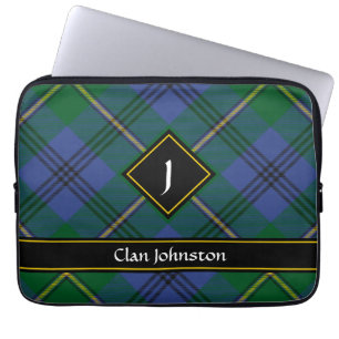Capa Para Notebook Clan Johnston Tartan Bolsa de laptop
