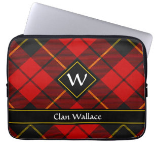 Capa Para Notebook Clan Wallace Tartan Bolsa de laptop
