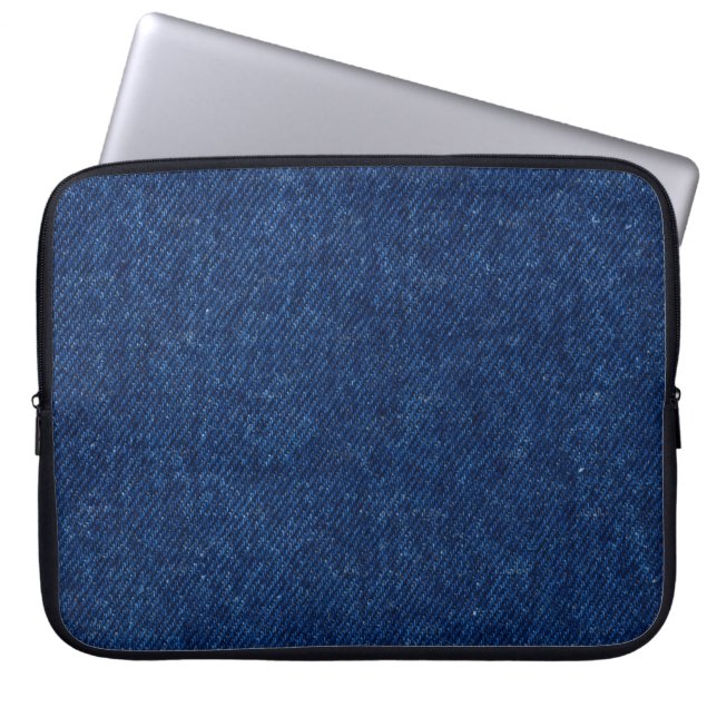 Capa Para Notebook "Classic Blue Jeans" Electronics Bag (Frente)