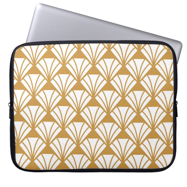 Capa Para Notebook Clássico Geométrico: Art Deco Elegance. (Frente)