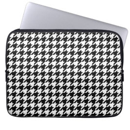 Capa Para Notebook Clássico Neoprene Houndstooth