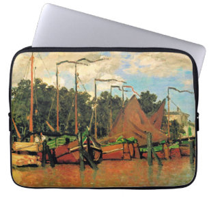 Capa Para Notebook Claude Monet, Barcos em Zaandam,