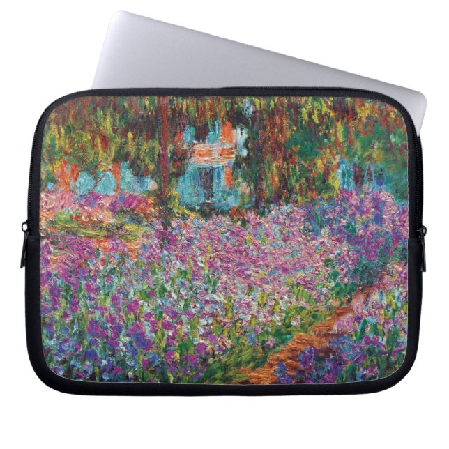 Capa Para Notebook Claude Monet - Irrises no Jardim de Monet (Frente)