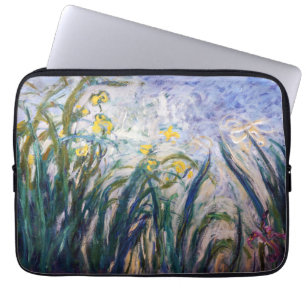 Capa Para Notebook Claude Monet - Irrisões Amarelo e Roxo