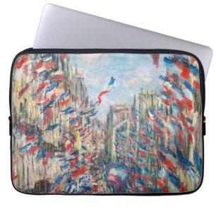 Capa Para Notebook Claude Monet - La Rue Montorgueil - Paris
