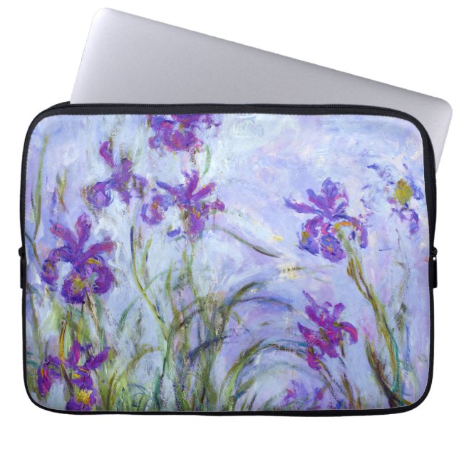 Capa Para Notebook Claude Monet - Lilac Irises / Iris Mauves (Frente)