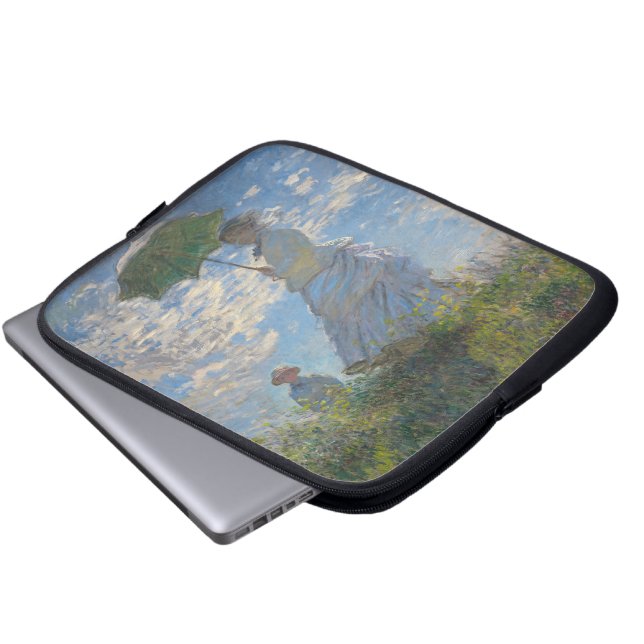 Capa Para Notebook Claude Monet Mulher com um Guarda-Sol Arte Refinad (Frente Inferior)