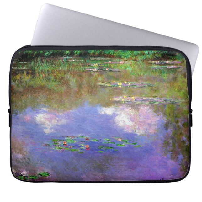 Capa Para Notebook Claude Monet - Nenúfares, As Nuvens, (Frente)