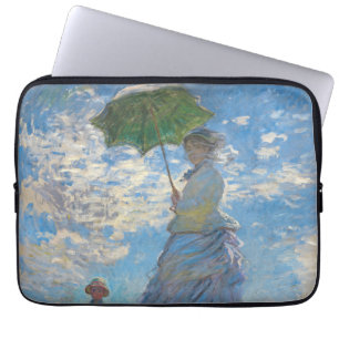 Capa Para Notebook Claude Monet - O Promenade, Mulher com Parasol
