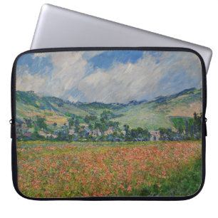 Capa Para Notebook Claude Monet Painting, Poppy Field em Giverny