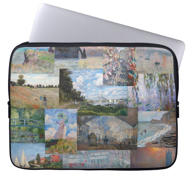 Capa Para Notebook Claude Monet - Patchwork de obras de arte (Frente)
