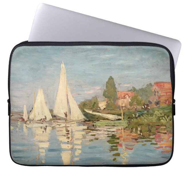 Capa Para Notebook Claude Monet | Regatta at Argenteuil, c.1872 (Frente)
