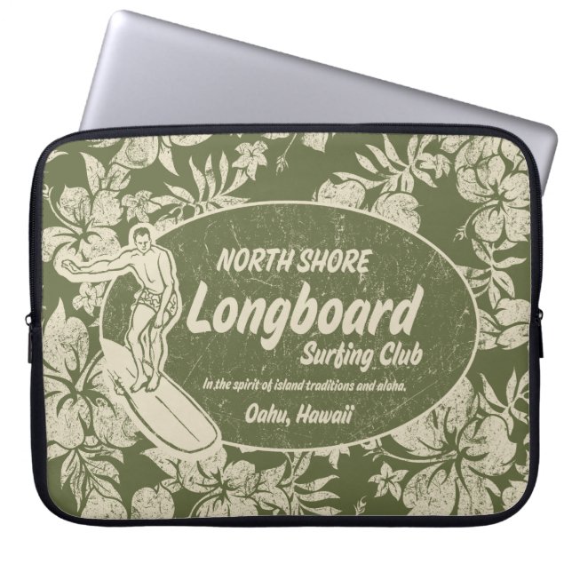 Capa Para Notebook Club Surfing Hawaiian Neoprene Wetcase (Frente)