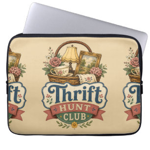 Capa Para Notebook Clube de Caça ao Brechó Vintage Cottagecore