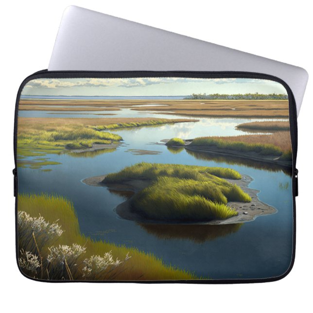 Capa Para Notebook Coastal Tranquility (Frente)