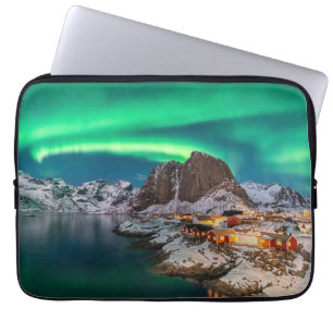 Capa Para Notebook Coastline Lofoten Islands, Hamnoy, Noruega