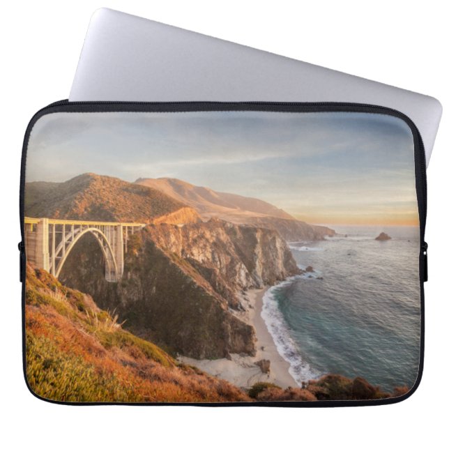 Capa Para Notebook Coastline | Ponte Bixby, Grande Sur Califórnia (Frente)
