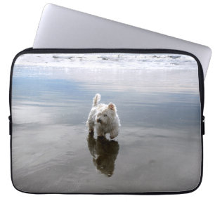 Capa Para Notebook Cobrir de Fotografias de Reflexão do Beach Westie