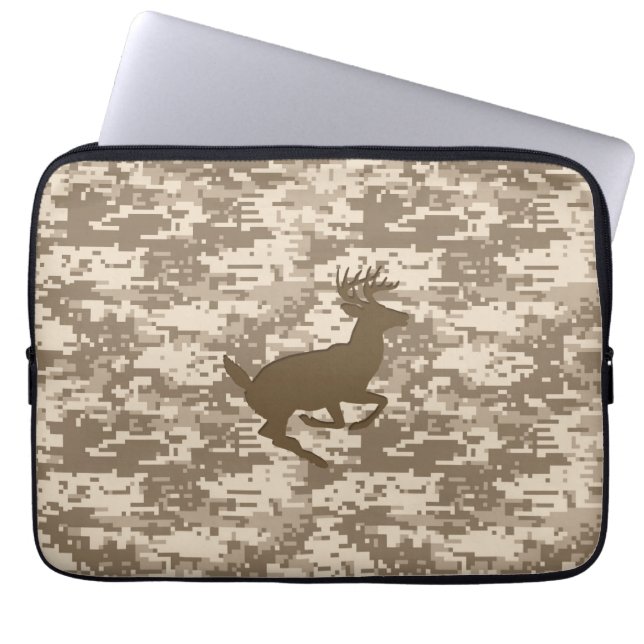 Capa Para Notebook Cobrir de padrão Deer Camo Deer Camo da Camuflagem (Frente)