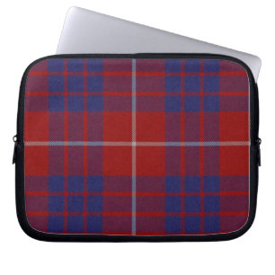 Capa Para Notebook Cobrir de Xadrez azul e preto do Tartan
