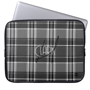 Capa Para Notebook Cobrir Laptop xadrez com Cinza HAMbyWG