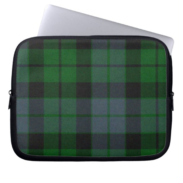 Capa Para Notebook Cobrir verde do laptop da xadrez de Tartan de (Frente)