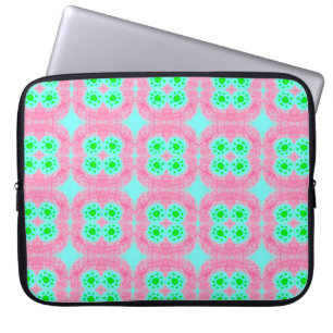 Capa Para Notebook Cobrir verde pastel, impressão de ikat tribal. Est