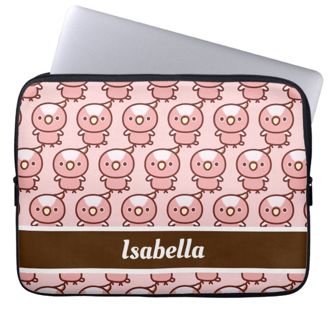 Capa Para Notebook Cockatoa Rosa (Frente)