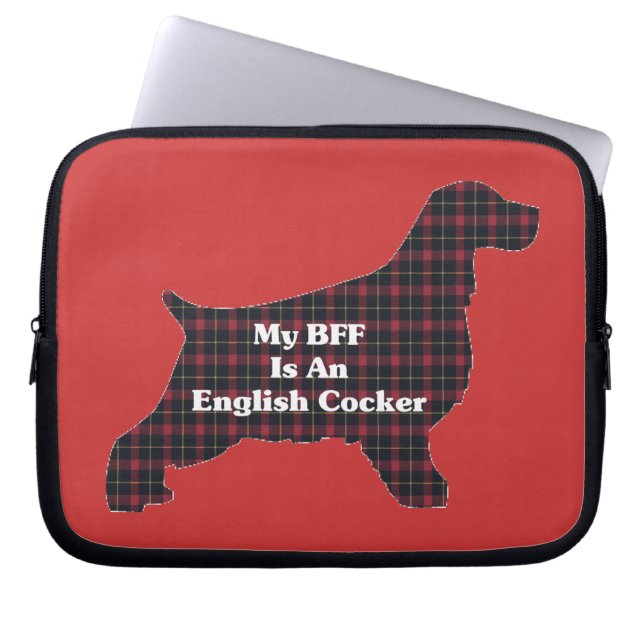 Capa Para Notebook Cocker inglês BFF (Frente)