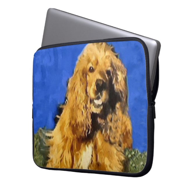 Capa Para Notebook Cocker Spaniel Art (Frente Esquerda)