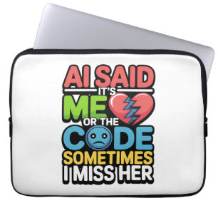 Capa Para Notebook Codificação de AI engraçada - Humor do programador