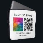 Capa Para Notebook Código QR Enviar Logotipo de Empresa Elegante Aqui<br><div class="desc">Nome do logotipo corporativo da empresa de Modelo personalizado Aqui,  Eletrônicos de Promocional moderno elegantes por código QR Bolsas / Capas de tablet e Laptop / Bolsa de laptop / Bolsa de laptop Neoprene 15 polegadas.</div>