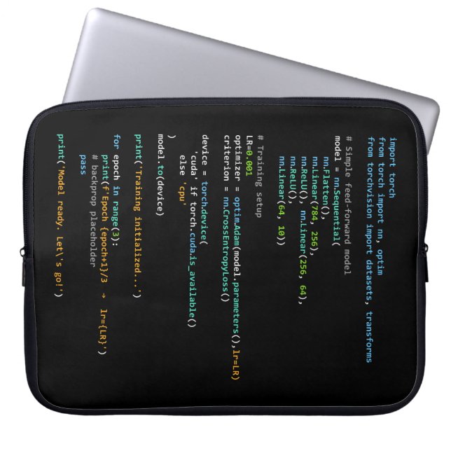 Capa Para Notebook Coding Humor - Developer Logic and Tech Life (Frente)