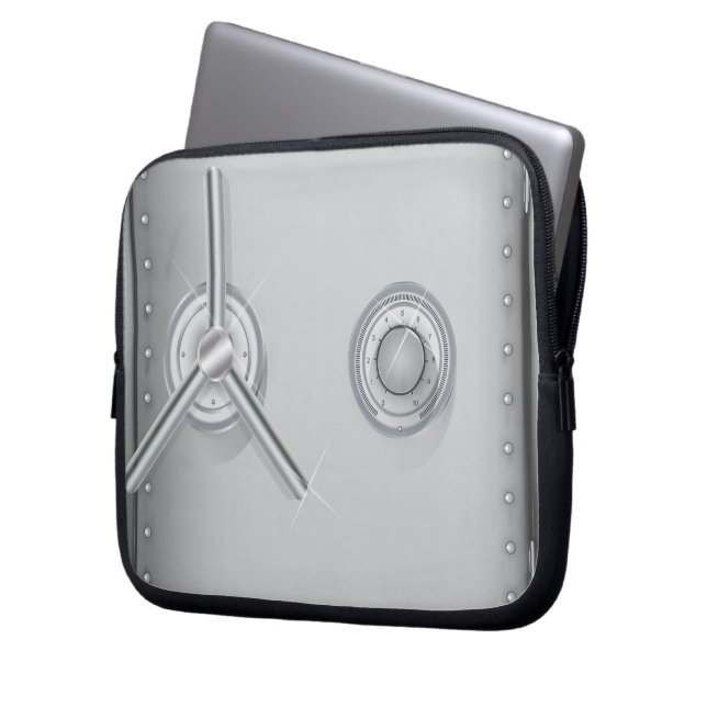 Capa Para Notebook Cofre Bancário (Frente Esquerda)