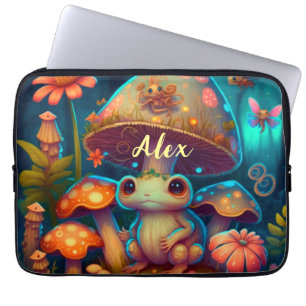 Capa Para Notebook Cogumelos sapos agudos