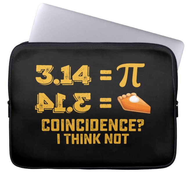 Capa Para Notebook Coincidência Acho Que Não Torta Dia Do Pi Matemáti (Frente)