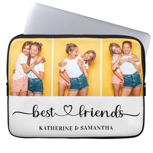 Capa Para Notebook Colagem de Fotografias Personalizada 3 Melhores Am (Frente)