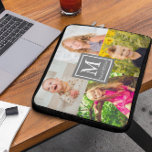Capa Para Notebook Colagem de Fotos da Família<br><div class="desc">Colagem de fotos da família,  presentes personalizados em monograma. Fotos de modelo via Pixabay licenciadas sob CC0 e devem ser substituídas por suas próprias fotos</div>