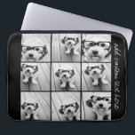 Capa Para Notebook Colagem de Fotos do Instagram com 9 fotos quadrada<br><div class="desc">Use suas fotos sem quadros nesta! Adicione suas fotos e instantâneos favoritos a esta faixa para obter um dispositivo de memória divertido. Uma maneira artística de mostrar seus melhores fotos de compartilhamento de fotos.</div>