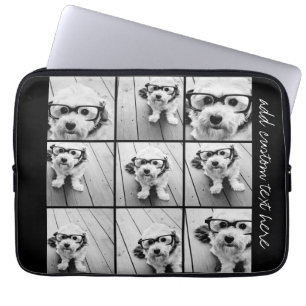 Capa Para Notebook Colagem de Fotos do Instagram com 9 fotos quadrada