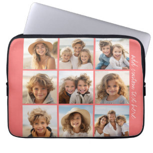 Capa Para Notebook Colagem de fotos no Instagram com 9 fotos
