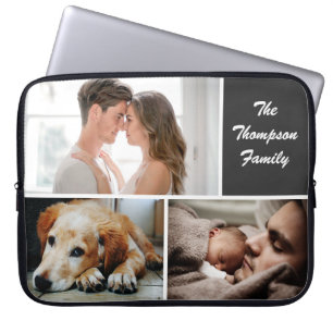 Capa Para Notebook Colagem de Fotos Personalizada da Família