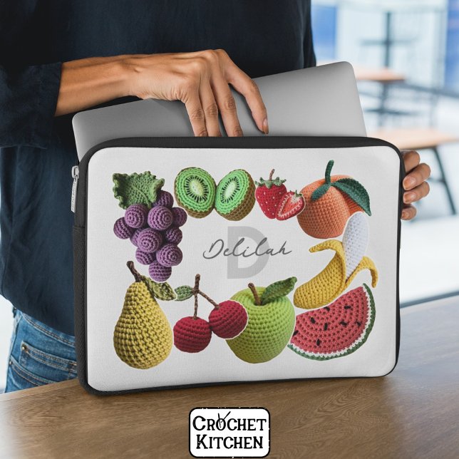 Capa Para Notebook Colagem de Frutas Arco-Íris de Arco-Íris Tendente (Criador carregado)