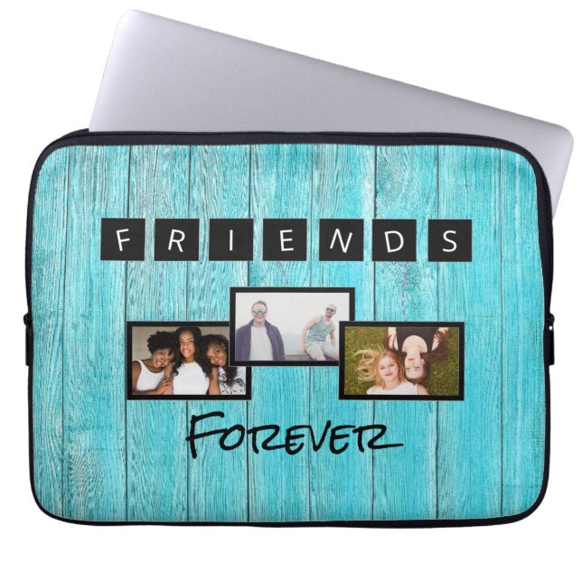 Capa Para Notebook Colagem personalizada de fotos de modelo do dia de (Frente)