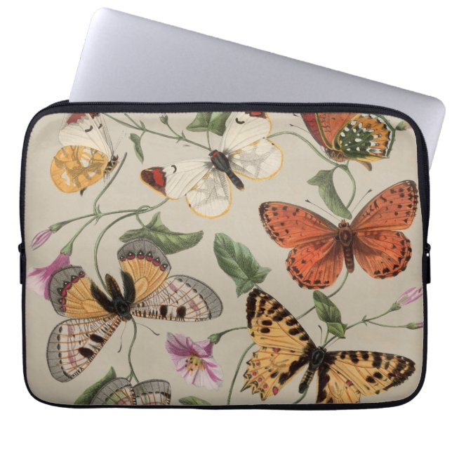 Capa Para Notebook Coleção de Desenhos de Mariposa Borboleta Natureza (Frente)