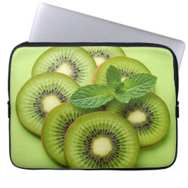 Capa Para Notebook Coleção de Verão. Kiwi e Mint por Natasha Us