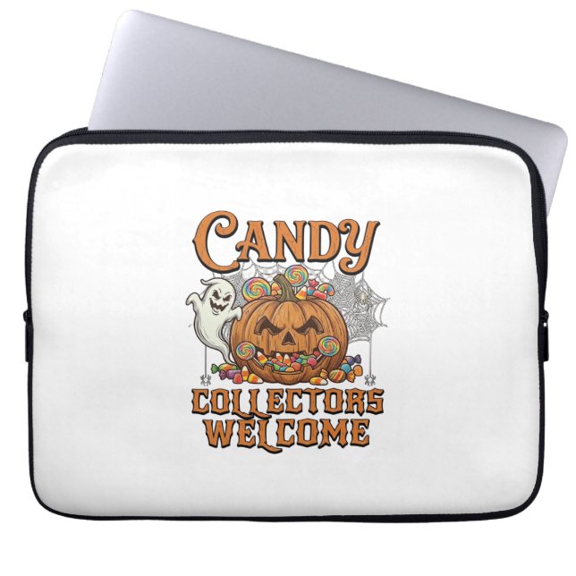 Capa Para Notebook Colecionadores de Doces Bem-vindos Abóbora Fantasm (Frente)